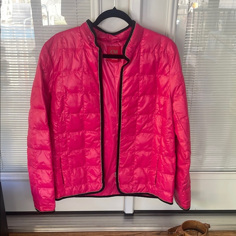 XL Ciao Milano Packable Pink Quilted Jacket